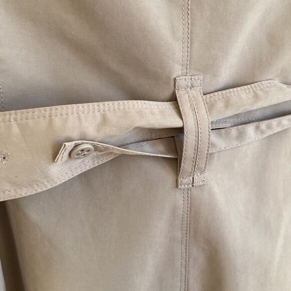 London Fog Quilted Flap Double Breasted Trench Coat - Picture 10 of 16